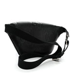 Piuma Calfskin Jumbo GG Embossed Small Belt Bag Black