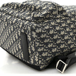 Oblique Calfskin Rider Backpack Beige Black
