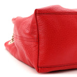 Pebbled Calfskin Medium Soho Chain Shoulder Bag Tabasco Red