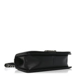 Calfskin Quilted Medium Boy Flap Black