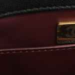 Caviar Quilted Small Coco Chain Handle Flap Black