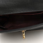 Calfskin Chevron Stitched Coco Waist Bag Black