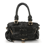 Calfskin Medium Paddington Capsule Satchel Bleu Nuit