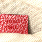 Dollar Calfskin Bi-Color Small Soho Disco Bag New Rosette Hibiscus Red