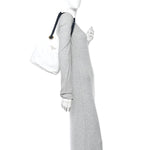 Re-Nylon Triangle Mariner Small Bucket Bag White Baltico
