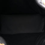 Washed Denim Quilted Medium Chanel 25 Handbag Black