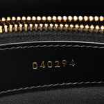 Satinated Calfskin Small 16 Top Handle Bag Black