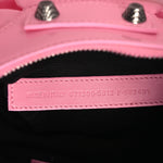 Patent Faux Leather Le Cagole Shoulder Bag XS Sweet Pink