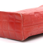 Lambskin Embossed CC Chocolate Bar Shoulder Bag Red