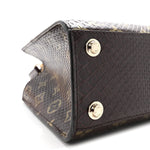 Snakeskin Monogram City Steamer Mini Brown