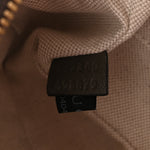 Sakai Be Green Calfskin Diagonal Stitched Small Blondie Shoulder Bag Craclet Brown