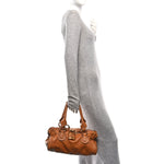 Calfskin Medium Paddington Satchel Tan