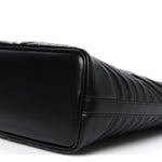 Calfskin Matelasse Monochrome Large GG Marmont Tote Bag Black