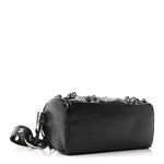 Agneau Arena Mini Le Cagole Duffle Crossbody Bag Black