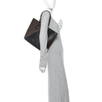 Calfskin Monogram Kimono Tote  Black