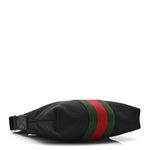 Canvas Web Messenger Bag Black