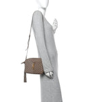 Calfskin Matelasse Monogram Lou Camera Bag Dark Beige