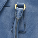 Saffiano Small Galleria Double Zip Tote Cobalto
