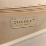 Calfskin Quilted New Medium Boy Flap White