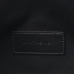 Grain De Poudre Matelasse Chevron Monogram Envelope Clutch Black