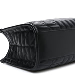 Calfskin Matelasse Aria Small GG Marmont Shoulder Tote Black