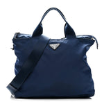 Tessuto Nylon Saffiano Tote Cobalto