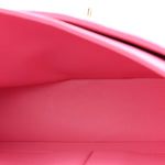 Caviar Quilted Medium Double Flap Pink