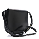 Calfskin Flap Crossbody Bag Black