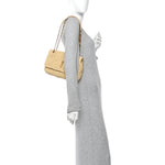 Raffia Monogram Medium Jamie Natural Avorio