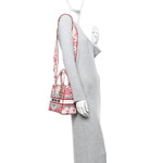 Canvas Embroidered Medium Dioramour D-Royaume Lady D-Lite Red Multicolor