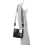Eco Alter Nappa Perforated Logo Mini Crossbody Black