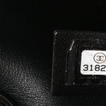 Calfskin Quilted CC Uniform Flap Belt Bag Black