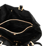 Tessuto Nylon Saffiano Tote Black