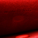 Crisped Calfskin Small Tie Knot Tote Vermillion