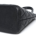 Caviar Quilted Medallion Tote Black