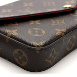 Monogram Pochette Felicie Chain Wallet Fuchsia