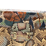 Snakeskin Horsebit 1955 Shoulder Bag Multicolor