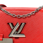 Epi Twist Shoulder Bag MM Coquelicot
