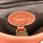 Soft Spongy Calfskin Daria Satchel Burnt Orange