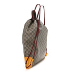 GG Supreme Monogram Neo Vintage Drawstring Backpack Beige New Acero Crop