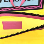 Vinyl Calfskin 90s Logo Tote Yellow