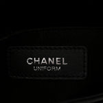 Calfskin Quilted CC Uniform Flap Belt Bag Black