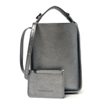 Metallic Calfskin XS Tool 2.0 North-South Tote Silver