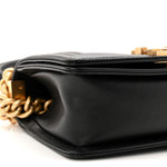 Caviar Quilted Small Boy Flap Black