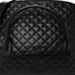 Calfskin Quilted ES Giant Travel Bag Black