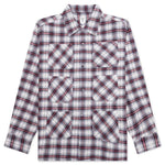 6 Pocket Flannel Shirt - Lavender/Bordeaux