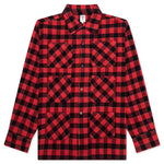 6 Pocket Flannel Shirt - Red/Black