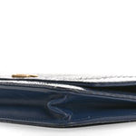 Snakeskin Wallet On Chain WOC Blue