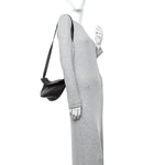 Grained Calfskin Small Slouchy Banana Bag Aubergine