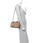 Vitello Small Rockstud Tote Beige